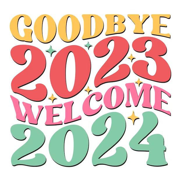 Bye Bye 2023 Hello 2024 Images for Whatsapp DP