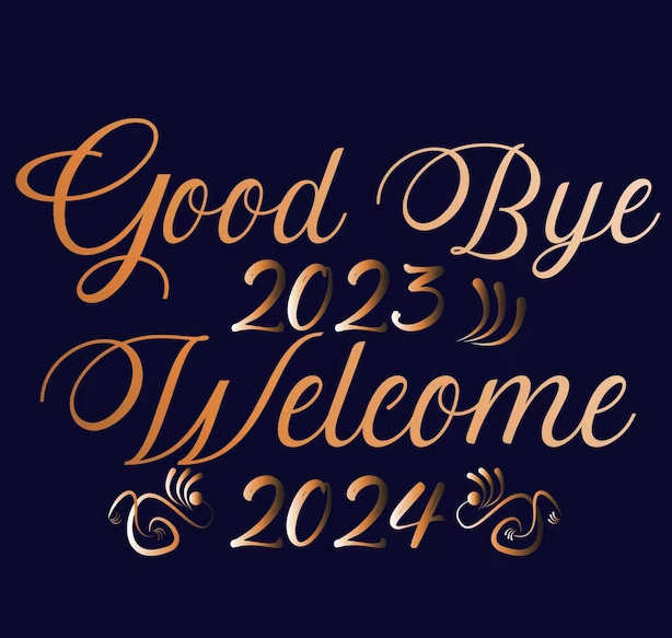 Goodbye 2023 Welcome 2024 DP