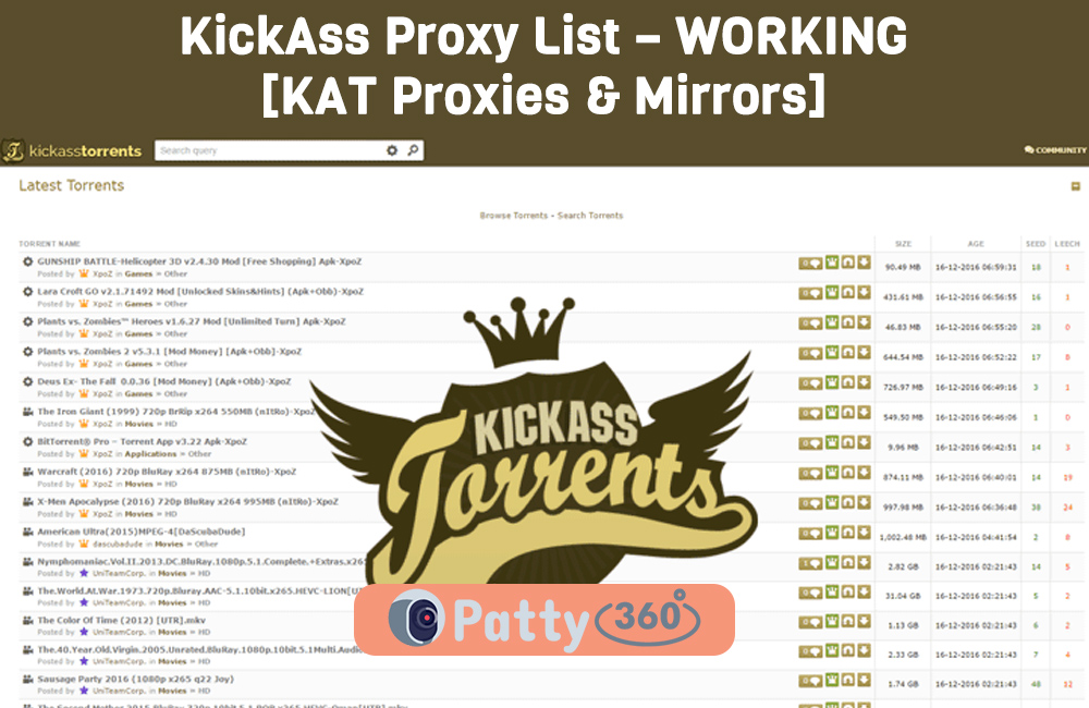 KickAss Proxy List WORKING December 2022 [KAT Proxies & Mirrors