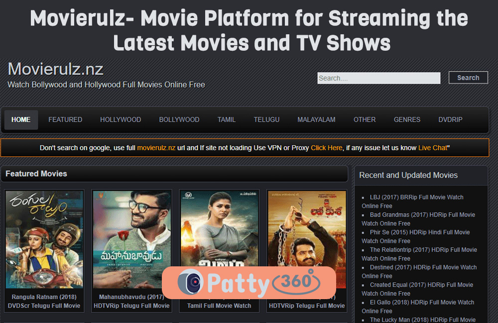 Movierulz- Easy-To-Use Movie Platform for Streaming the Latest Movies and TV Shows