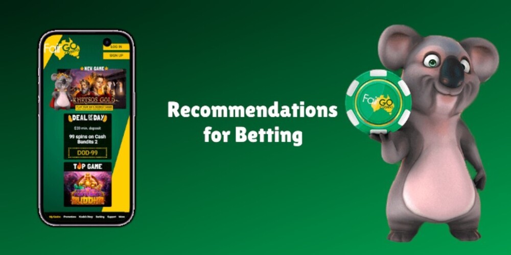 Recommendations for betting with Fairgocasino Australia