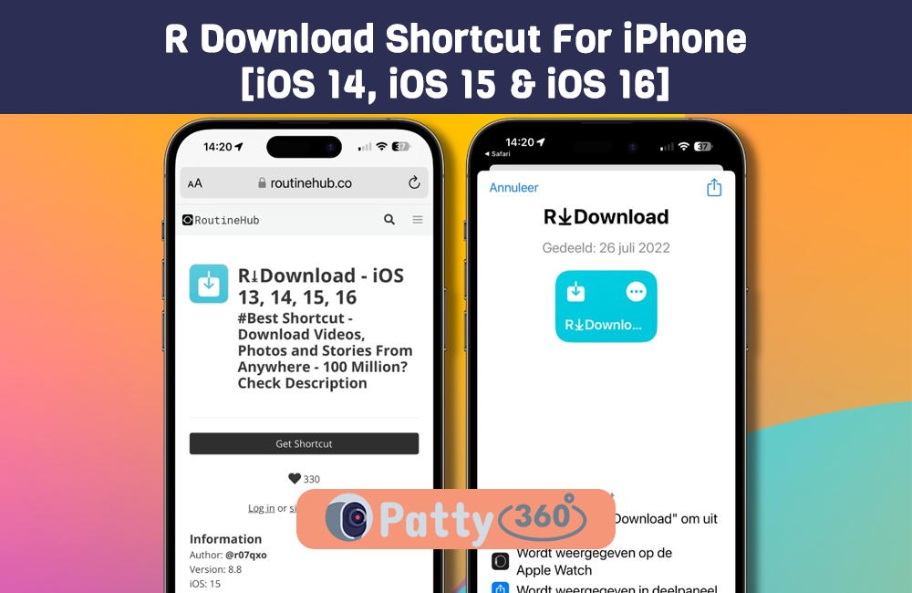 R Download Shortcut 2023 For iPhone [iOS 14, iOS 15 & iOS 16]